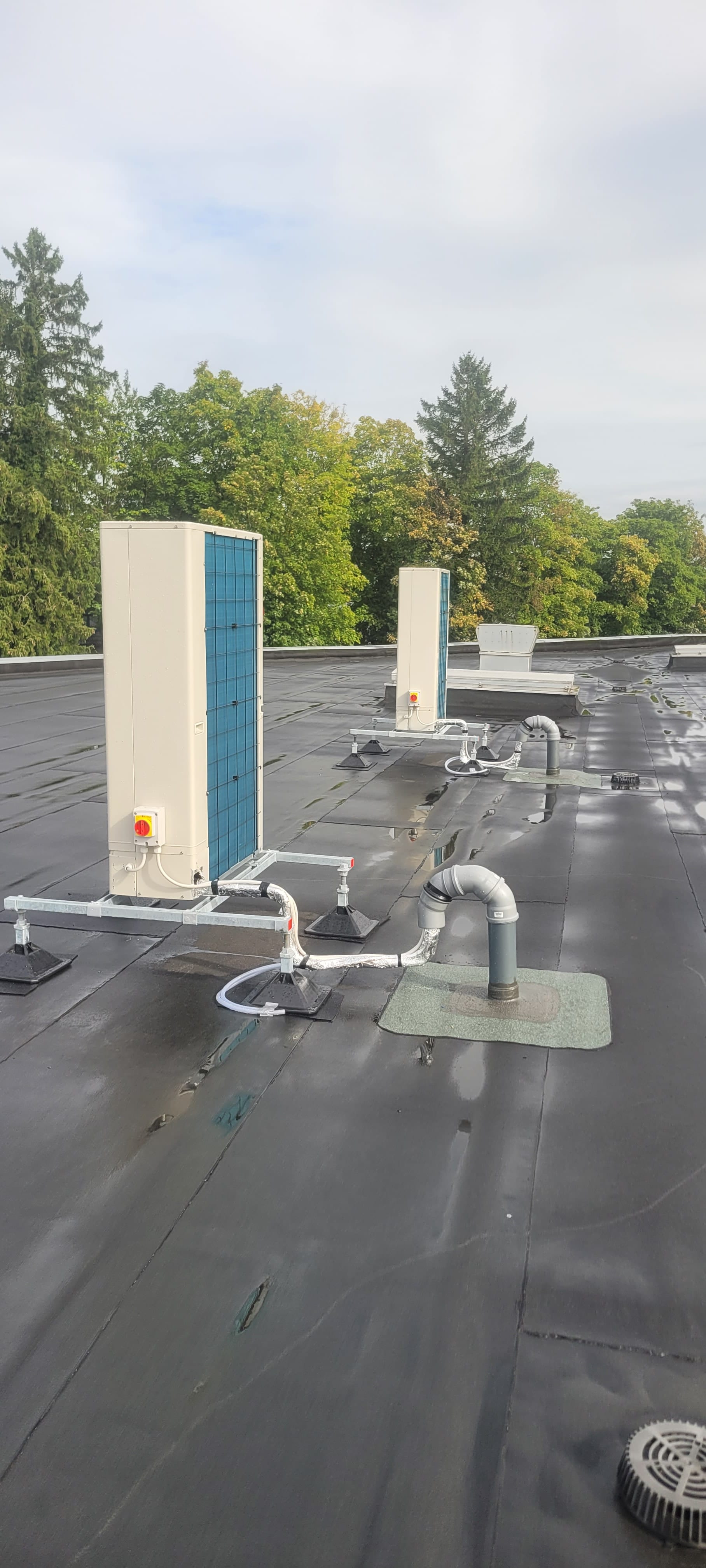 Dachinstallation Kälteanlagen