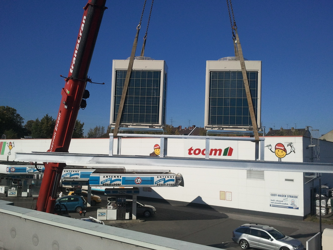 Klimaanlage auf toom Baumarkt Dach